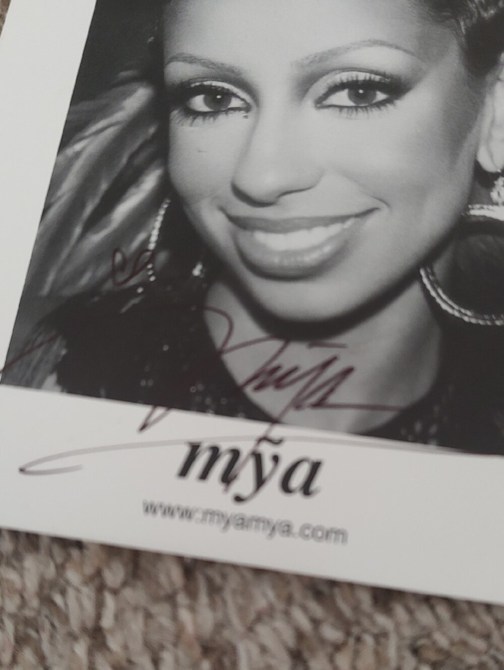 Mya Autograph Photo - Picture 2 of 5